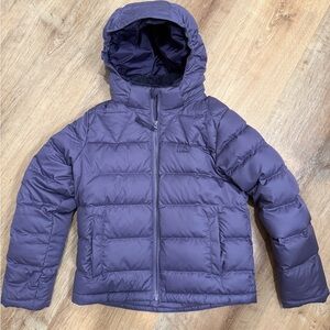 L.L. Bean Kids Down Jacket Purple S8